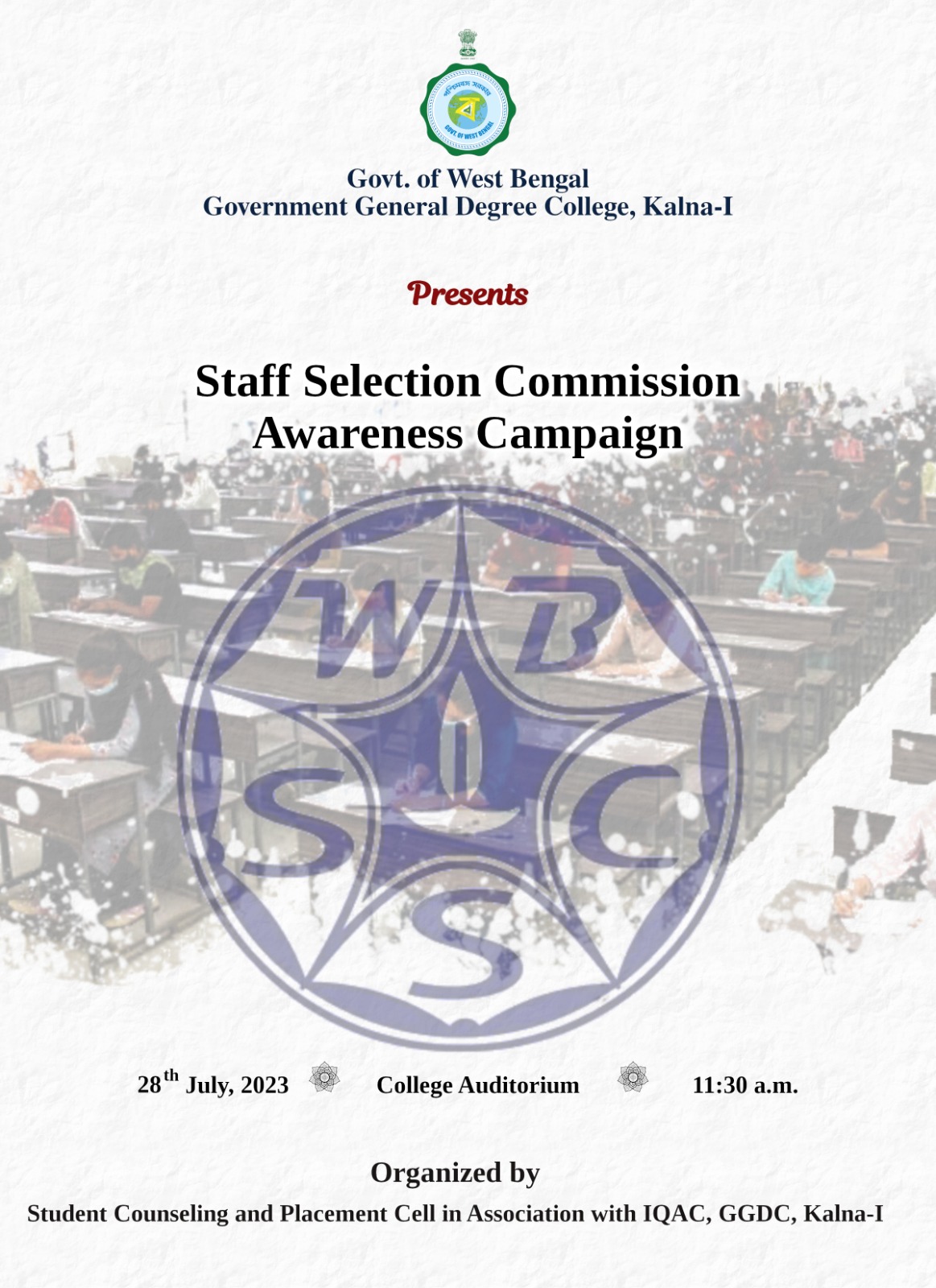 Staff Selection Awareness Campaign 28th July, 2023